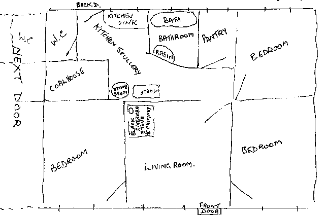 Plan of the MacColl's house at Burnbanks
